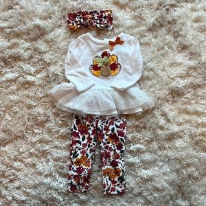 Baby girl thanksgiving 3-piece set